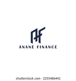 Outstanding professional elegant trendy awesome artistic black and white color AF FA initial based Alphabet icon logo.