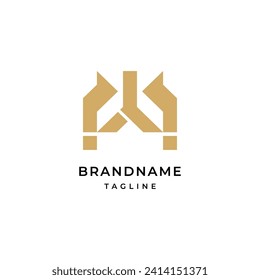 Outstanding professional elegant trendy awesome artistic color W. Initial based Alphabet icon logo.
