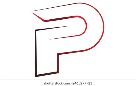 Outstanding professional elegant trendy awesome artistic black and white color P PP initial based Alphabet icon logo.