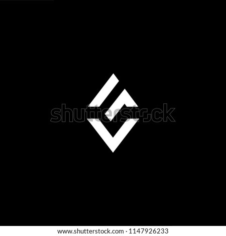 Outstanding professional elegant trendy awesome artistic black and white color VG GV initial based Alphabet icon logo.