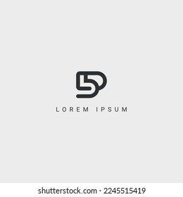 Outstanding professional letter BD DB logo design elegant trendy awesome artistic black and white color initial based Monogram icon.