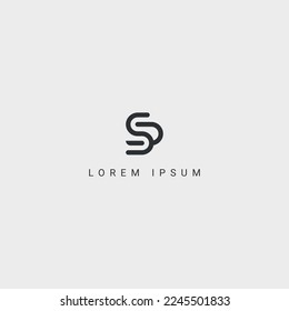 Outstanding professional letter SD DS logo design elegant trendy awesome artistic black and white color initial based Monogram icon.