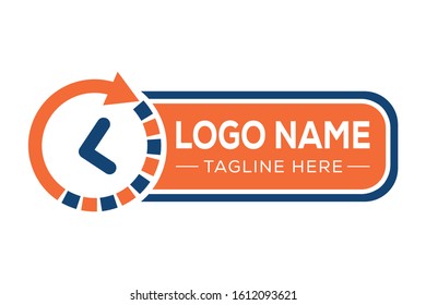 The outstanding professional modern trendy time logo design template for Suitable For Company Logo, Print, Digital, Icon, Apps, print T-Shirts and Other Marketing Material Purpose