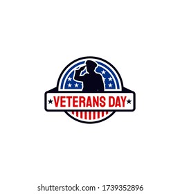 Outstanding Veteran's Day Vectors.Logo ,badge, stamp veterans day