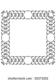 outstanding vintage baroque frame texture vector