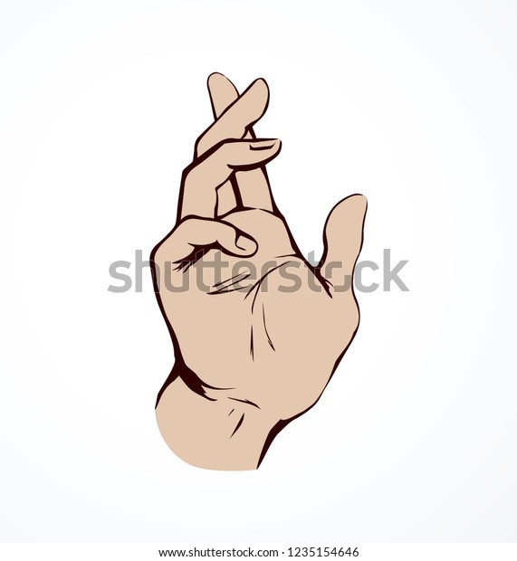 Outstretch forefinger buy index on white background.\
Outline black ink drawn car way law halt women wrist logo pictogram\
emblem in retro art doodle cartoon style on paper space for text.\
Close up view