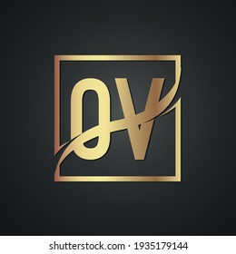 OV creative luxury letter logo