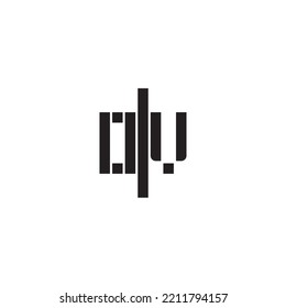 OV geometric bold concept in high quality professional design that will print well across any print media