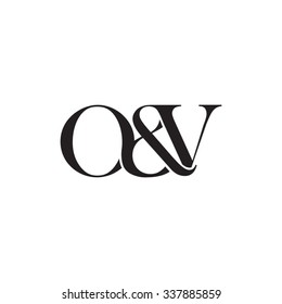 O&V Initial logo. Ampersand monogram logo