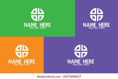 OV Logo design in a circular shape, Letter O and V unqiue logo