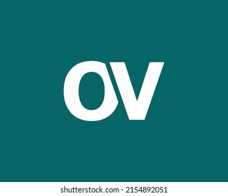 OV logo design vector template