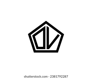 OV logo design vector template