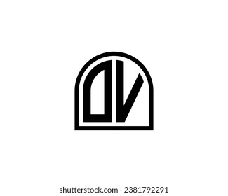 OV logo design vector template