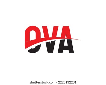 OVA Letter Initial Logo Design Vector Illustration