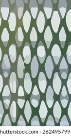 Oval abstract pattern design with broken shapes