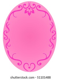 Oval banner for Your design or text