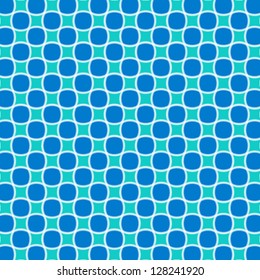 Oval blue background squares