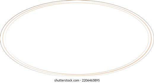 Oval Border Frames Isolated on White Background.  Trendy design element for border frame, logo, blackout tattoo, symbol, web, prints, posters, template, pattern and abstract background