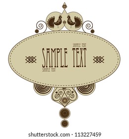 Oval border ornamental