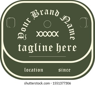Oval Brand Logo Vector Design