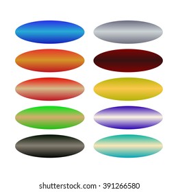 oval buttons in different colors
