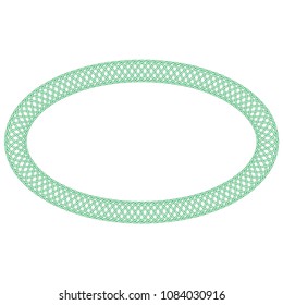 Oval celtic knots frame. Traditional medieval frame pattern illustration. Scandinavian or Celtic ornament as border or frame