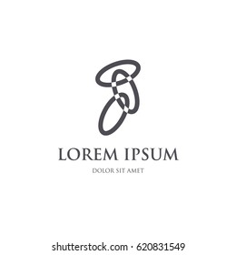 Oval chains abstract corporate logo