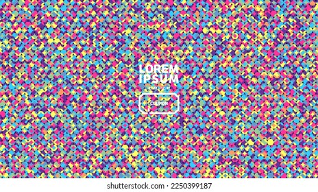 Oval, circular pattern background in many colors