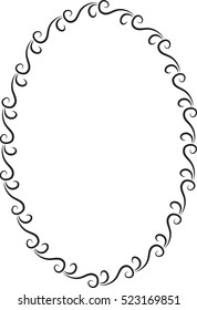 oval decorative frame