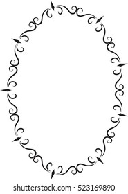 oval decorative frame