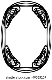oval elegance silhouette frame