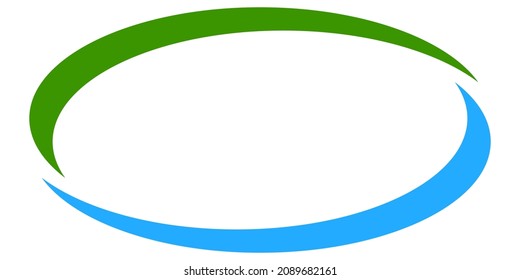 Oval, ellipse empty, blank circular banner shape. Oval, ellipse frame, border