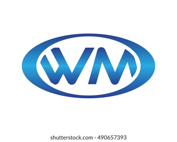 Oval or Ellipse WM Initial Vector Design Element 