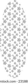 
Oval flowers background for decoration.
