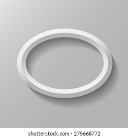 Oval Frame With Bevel.