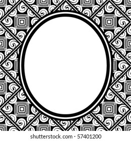 Oval Frame Design Vector Image Stock Vector (Royalty Free) 57401200 ...