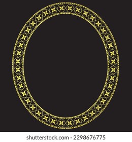Oval Frame Gold frame vector Flower wreath floral picture frame romantic decoration illustration wedding art anniversary valentine birthday newborn new year easter mother day Christmas