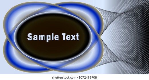 oval frame with gradient