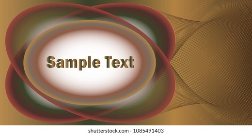 oval frame with gradient