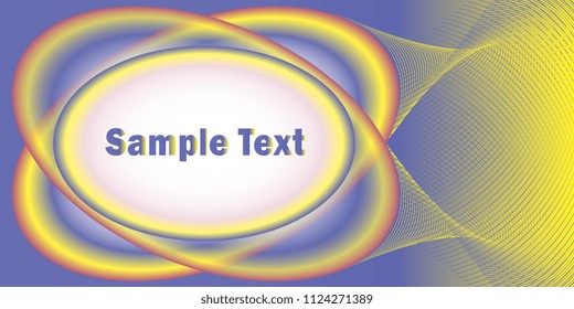 oval frame with gradient