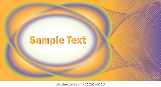 oval frame with gradient
