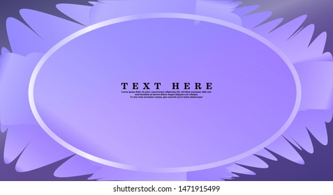 Oval frame vector for any background.