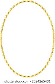 Marcos ovalados marcos de oro Marco de imagen de lujo marco de oro marco de imagen de oro marco de Vector de borde de oro Anuncio dorado Decoración ornamentada elemento decorativo Plantilla fondo aislado 