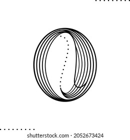 arte oval, generativo, con formas geométricas simples y diferentes tamaños. 