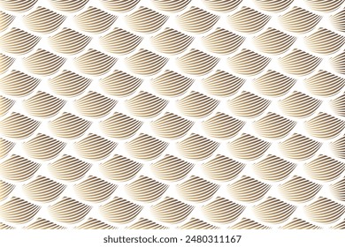 Oval golden Geometric pattern Design