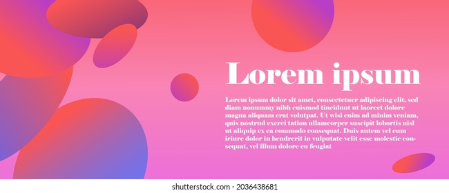 oval gradient banner background web design landing page abstract futuristic