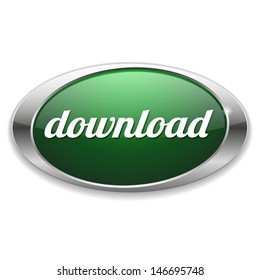 Oval green download button