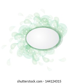 Oval green template