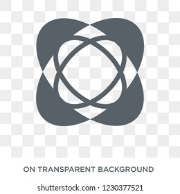 Oval icon. Oval design concept from Geometry collection. Simple element vector illustration on transparent background.