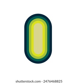 oval layers logo or icon. modern flat Stripe logo. track logos for businesses, companies, teams and others.